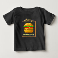 Cute 8 bits Burger Colorful Fast Food Fun Pixel Ar