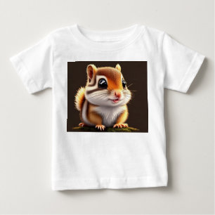 T-shirt Pour Bébé Cute adorable Chipmunk