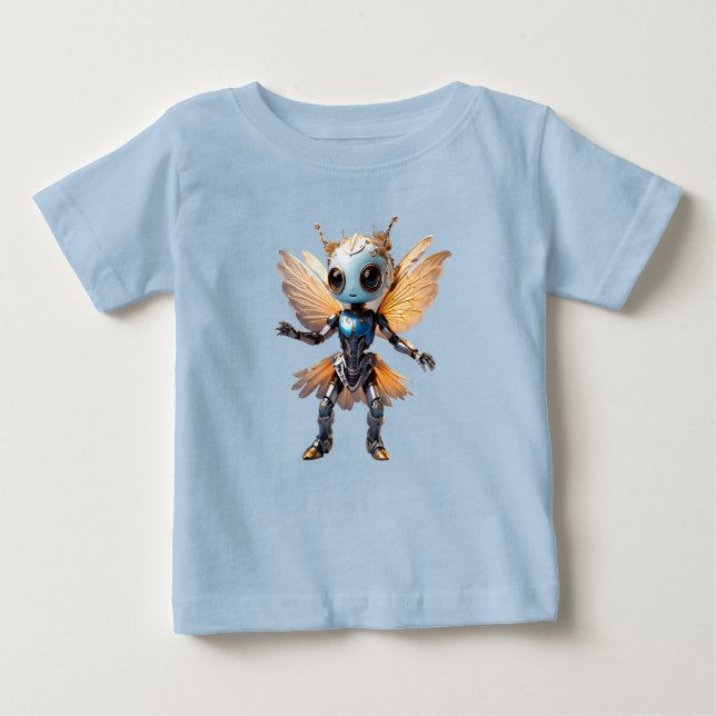 T-shirt Pour Bébé Cute Ant Girl Dancing Robot Pixie (Devant)