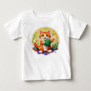 T-shirt Pour Bébé Cute chat