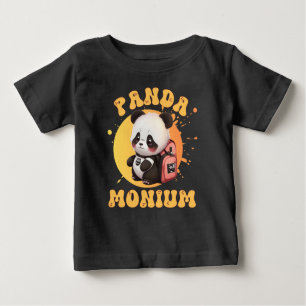 T-shirt Pour Bébé Cute Chibi Kawaii Panda Nom de l'école Année de re
