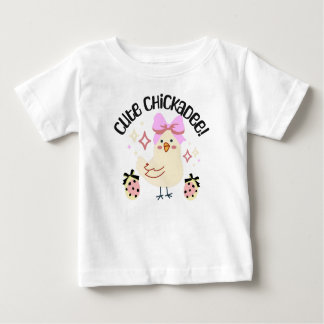 T-shirt Pour Bébé Cute chickadee