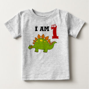 T-shirt Pour Bébé Cute Dinosaur 1er anniversaire