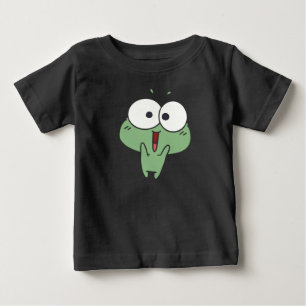 T-shirt Pour Bébé Cute excité grenouille caricaturale