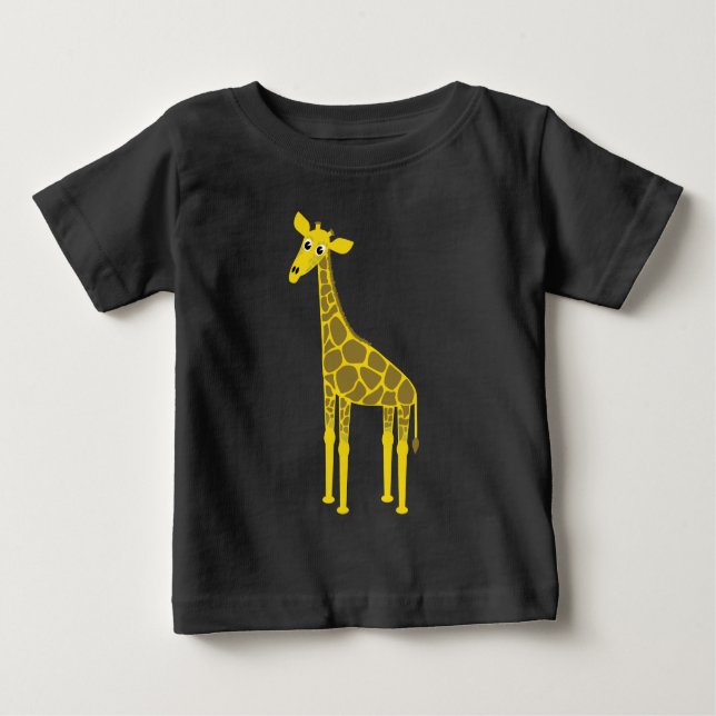 T-shirt Pour Bébé Cute Giraffe (Devant)