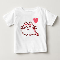 Cute Kawaii Chat et Coeur