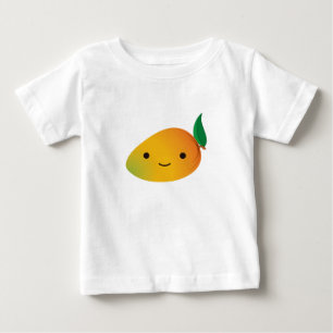 T-shirt Pour Bébé Cute Kawaii Mango souriant