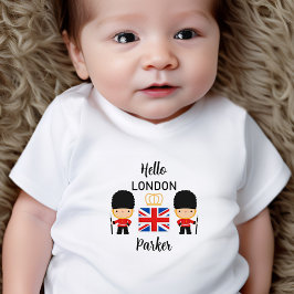 T-shirt Pour Bébé Cute London Guards Baby Boy Nom British