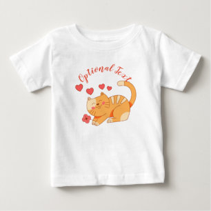T-shirt Pour Bébé Cute Lote Orange Tabby Kitten