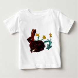 T-shirt Pour Bébé Cute Rabbit Yellow