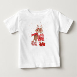 T-shirt Pour Bébé Cute Reindeer Christmas Sweatshirt – Cozy 3D