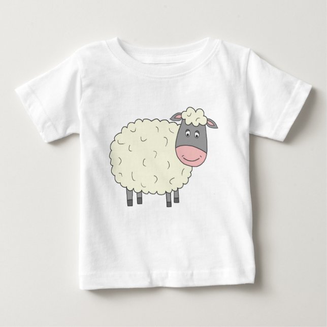 T-shirt Pour Bébé Cute Sheep (Devant)