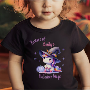 T-shirt Pour Bébé Cute Unicorn Girls Halloween Personnalisé