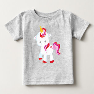 T-shirt Pour Bébé Cute Unicorn, Petite Unicorne, Unicorne Magique