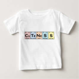 T-shirt Pour Bébé CuTeNeSS éléments périodiques pour bébé