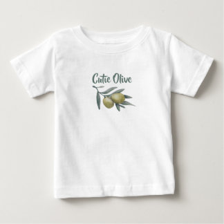 T-shirt Pour Bébé Cutie Olive