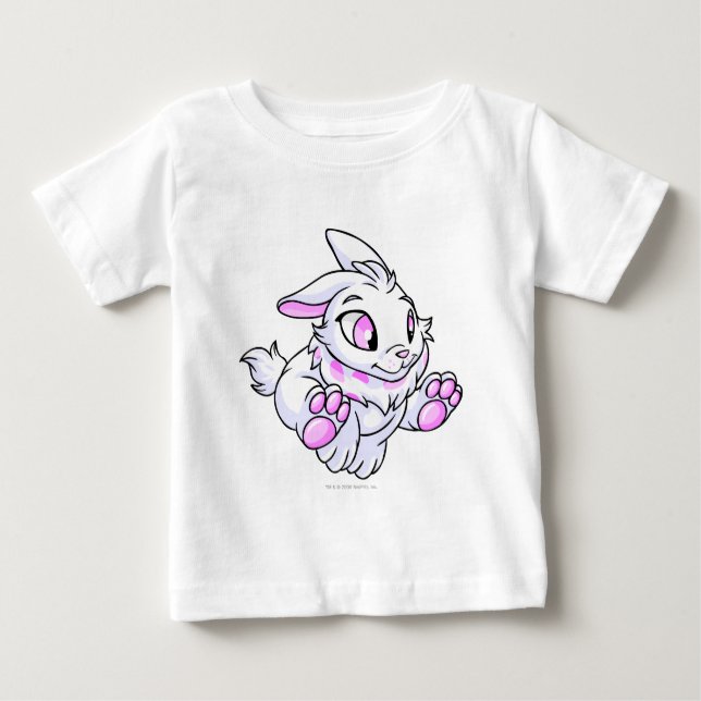 T-shirt Pour Bébé Cybunny blanc (Devant)