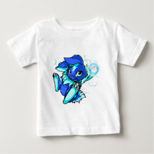 T-shirt Pour Bébé Cybunny jaune avec des étoiles