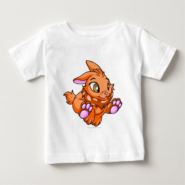 T-shirt Pour Bébé Cybunny Orange (Devant)