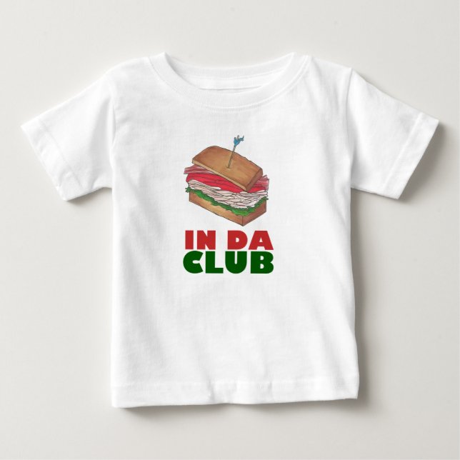 T-shirt Pour Bébé Da Club Turkey Club Sandwich Diner Foody Diner (Devant)