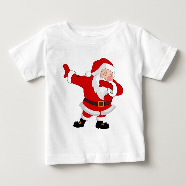 T-shirt Pour Bébé Dabbing Santa Claus Noël Dab (Devant)