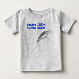 T-shirt Pour Bébé Daddy Little Fishing Buddy Lure Design