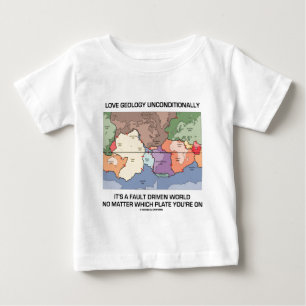 T-shirt Pour Bébé D'amour de géologie monde conduit par défaut sans