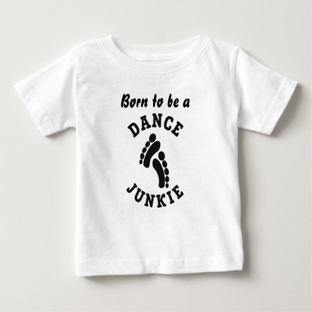 T-shirt Pour Bébé Dance Junkie Toddler Robe de Ruffle (Devant)
