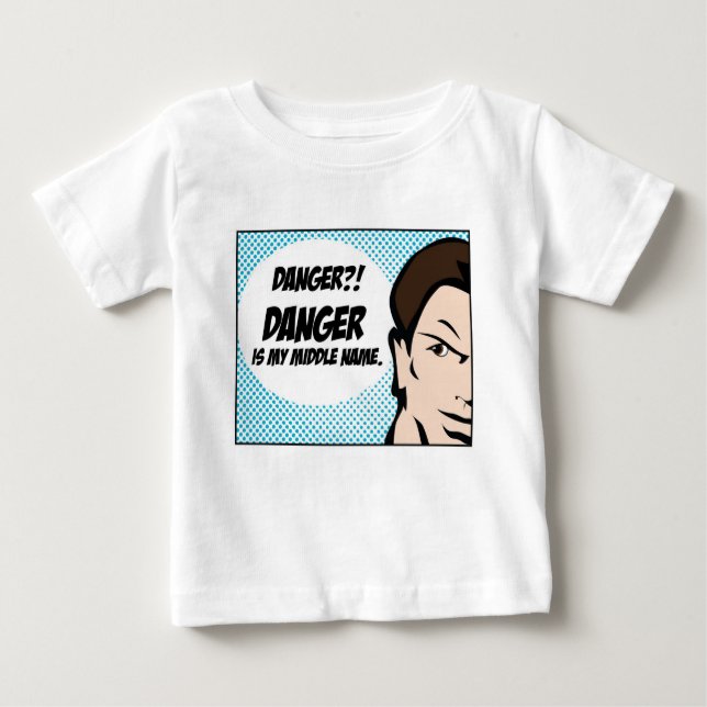 T-shirt Pour Bébé Danger ? ! (Devant)