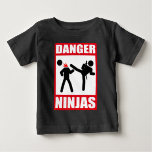 T-shirt Pour Bébé Danger Ninjas