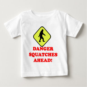 T-shirt Pour Bébé Dangers de squatches à l'approche