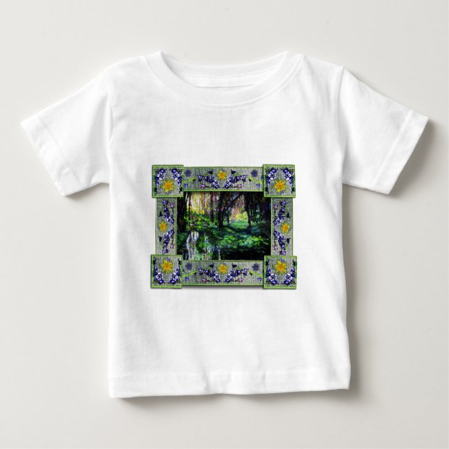 T-shirt Pour Bébé Dans les bois (Devant)