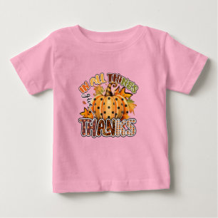 T-shirt Pour Bébé Dans Toutes Les Choses Remercient