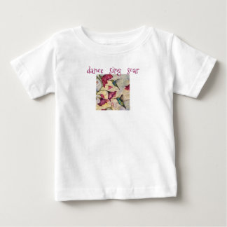 T-shirt Pour Bébé Danse Chanter Colibri Art Baby Girl Tutu