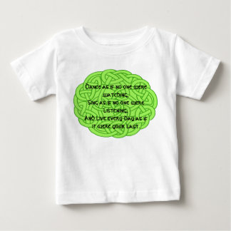 T-shirt Pour Bébé Danse comme si personne ne regardait