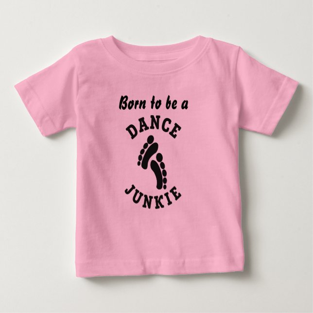 T-shirt Pour Bébé Danse Junkie Toddler Ruffle Tee (Devant)