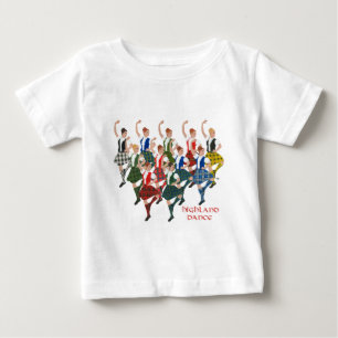 T-shirt Pour Bébé Danseurs écossais des Highlands