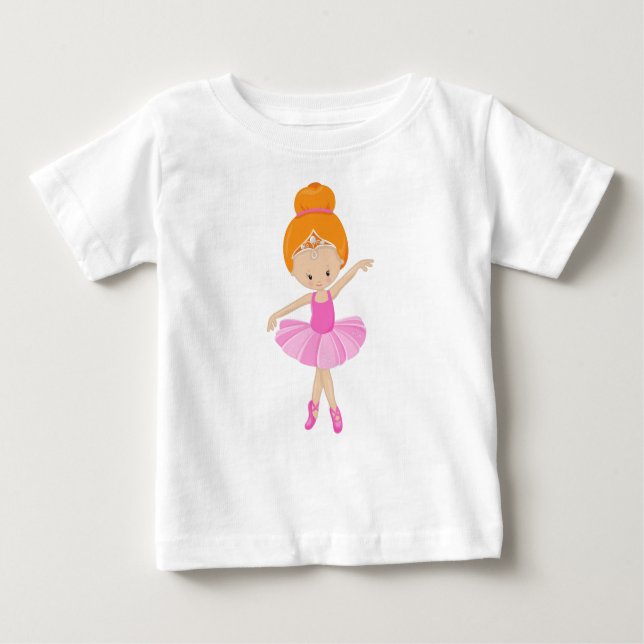 T-shirt Pour Bébé Danseuse, Danseuse de Ballet, Danseuse de Ballet,  (Devant)
