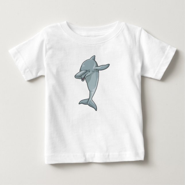 T-shirt Pour Bébé Dauphin à Hip hop Dance Dab (Devant)