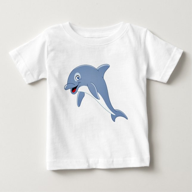 T-shirt Pour Bébé Dauphin mignon (Devant)