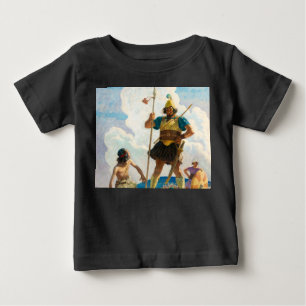 T-shirt Pour Bébé David et Goliath, 1940 par Newell Convers Wyeth