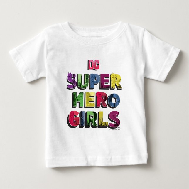 T-shirt Pour Bébé DC Super Hero Girls City Letters (Devant)