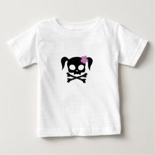 T-shirt Pour Bébé *** de crâne de queue de poney