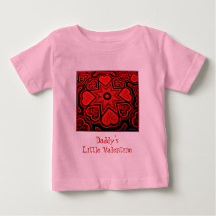 T-shirt pour bébé de 'Papa's Little Valentine'