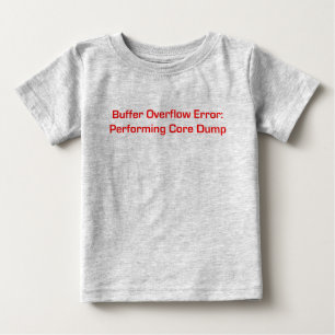 T-shirt Pour Bébé Débordement de tampon rouge