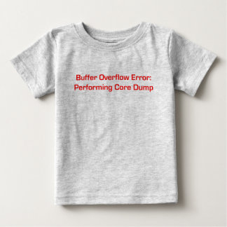 T-shirt Pour Bébé Débordement de tampon rouge