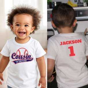 T-shirt Pour Bébé Débutant de l'année de baseball 1er anniversaire