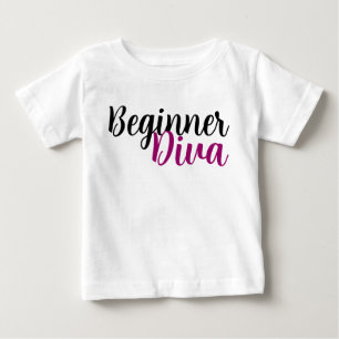 T-shirt Pour Bébé Débutant Diva Citation Cute Sassy