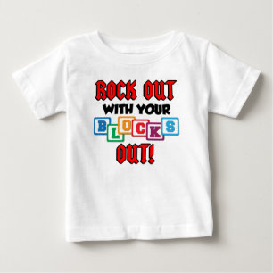 T-shirt Pour Bébé Déchaînez-Vous Avec Vos Blocs Dehors