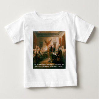 T-shirt Pour Bébé Déclaration d'indépendance & Citation de Ben Frank